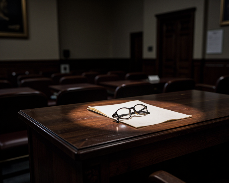 Empty Senate Chamber Atmosphere