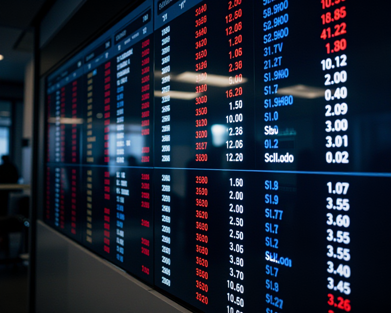 Stock Market Ticker in Seoul