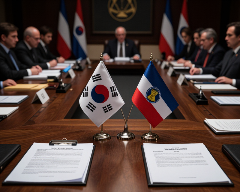 Diplomatic Meeting Atmosphere