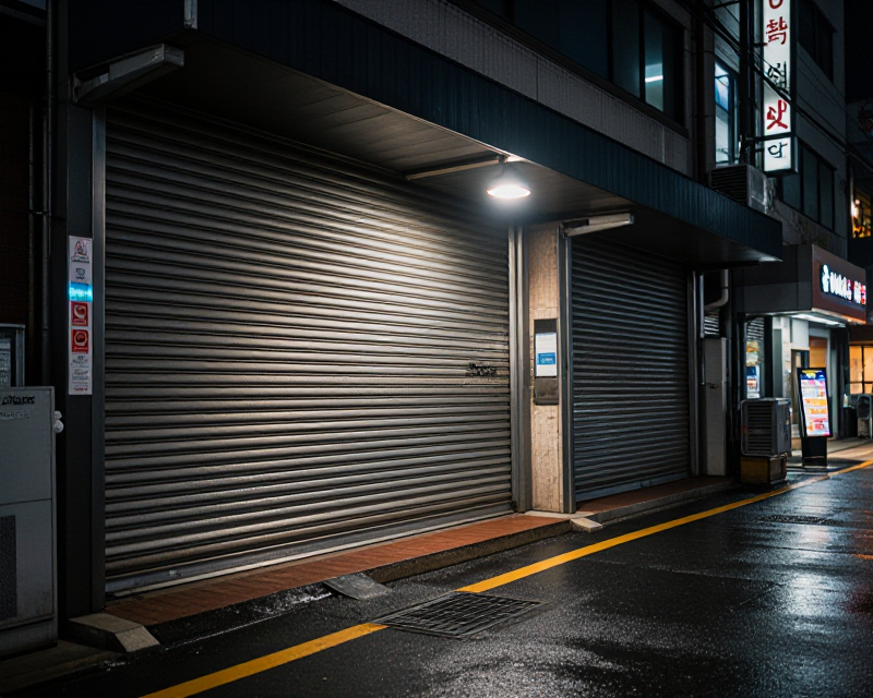 Closed Supermarket Entrance