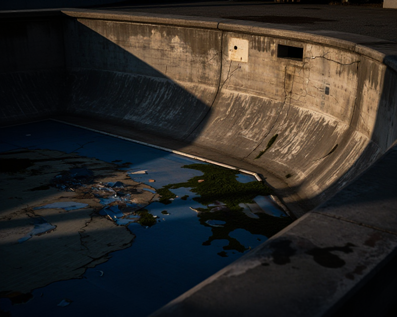 Empty Reflecting Pool Basin