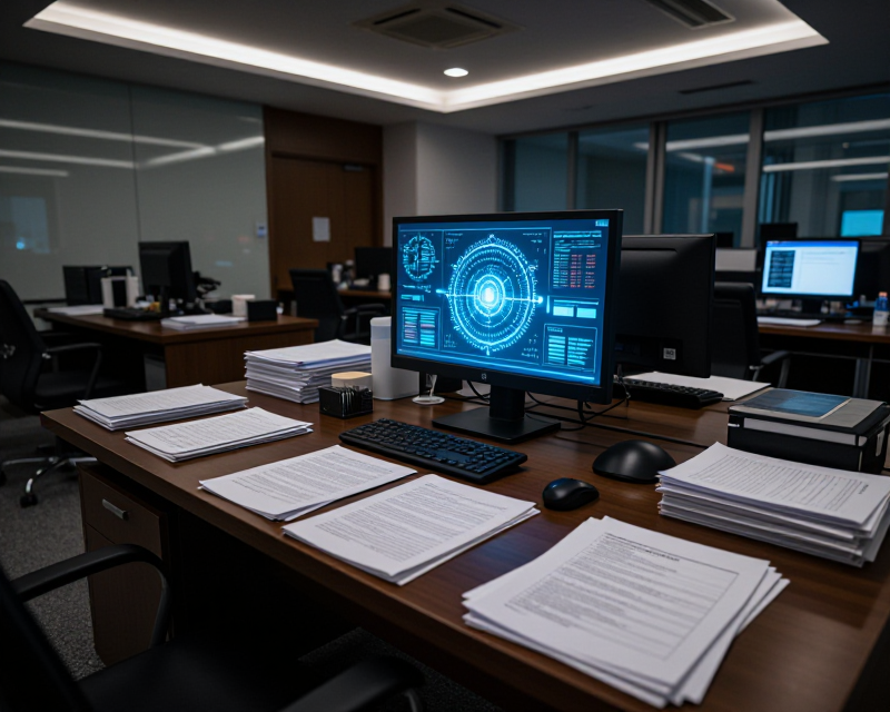 AI-driven administration concept