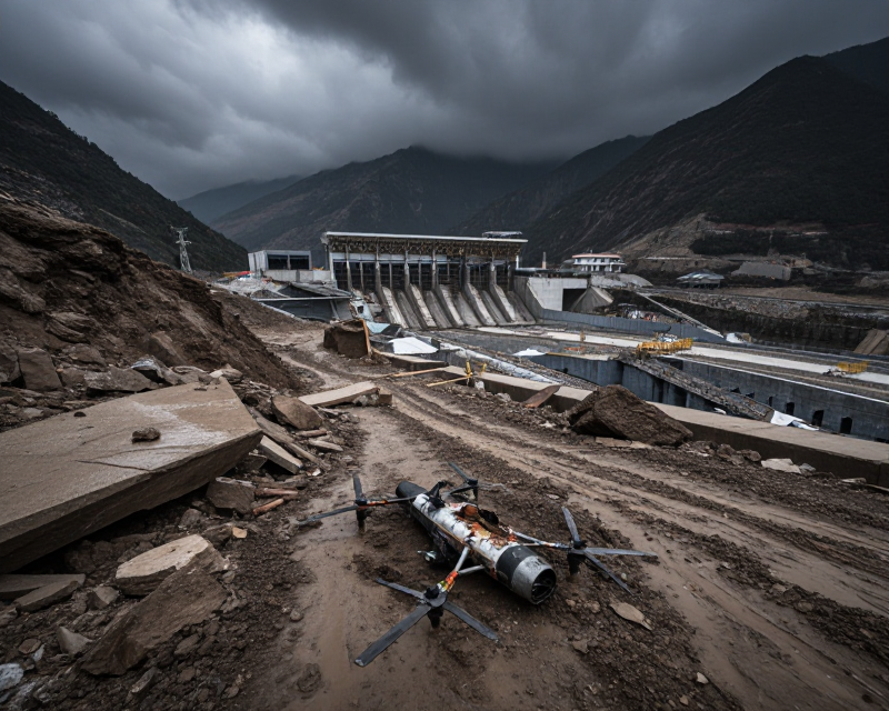 Devastated Nepal Flood Site