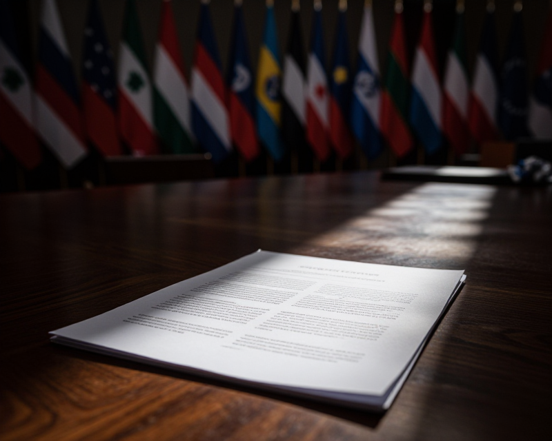Diplomatic Summit Atmosphere